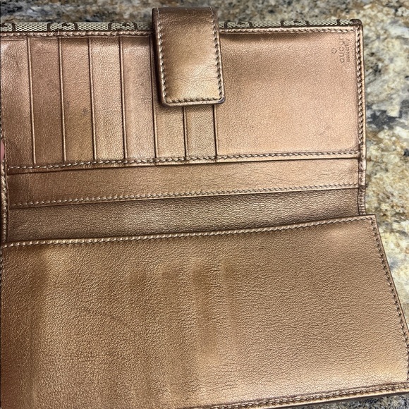 Gucci EUC  Monogram Lovely Heart Continental Canvas Wallet - Picture 11 of 12